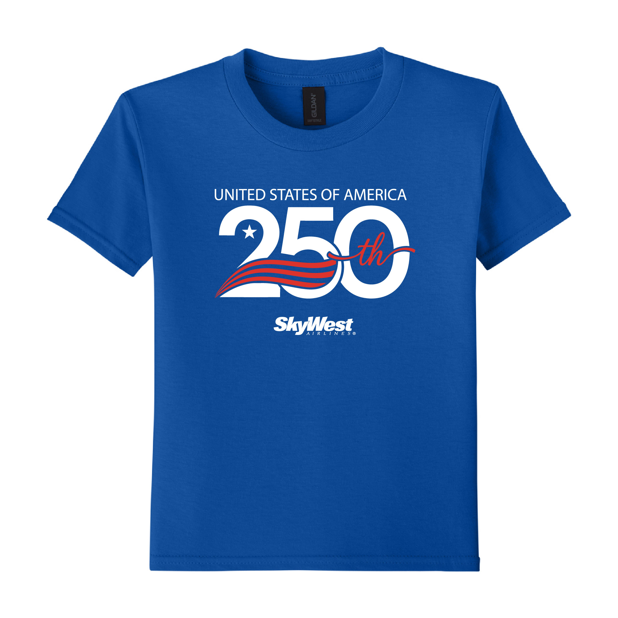 2026 Youth Fourth of July Shirt  - Royal